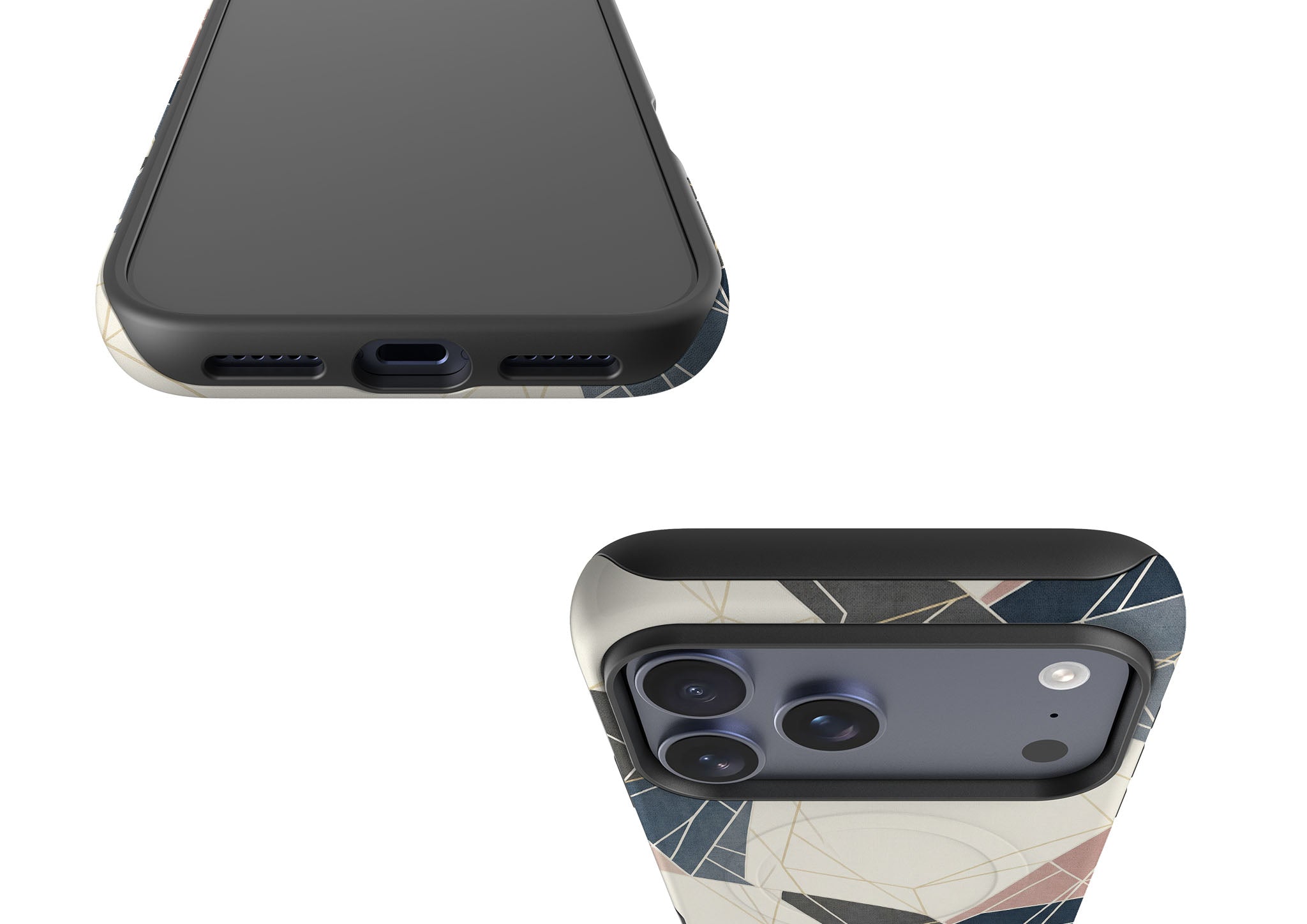 Frozen Lake Geometry by Elsi Vaarala — Magsafe Tough Case for iPhone — Finnaij