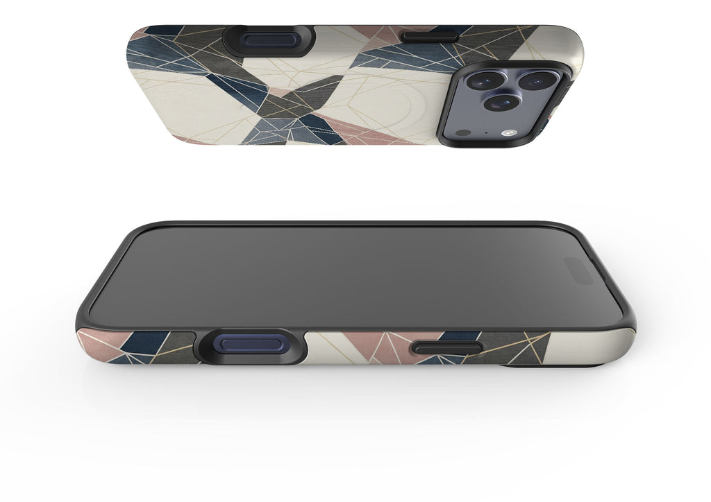 Frozen Lake Geometry by Elsi Vaarala — Magsafe Tough Case for iPhone — Finnaij