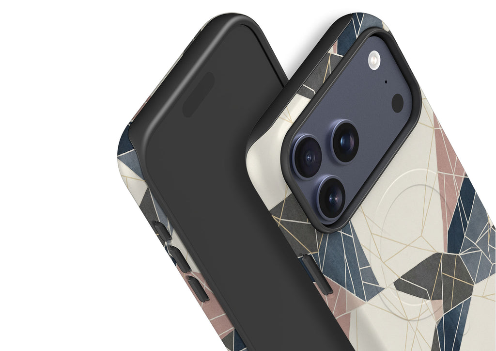 Frozen Lake Geometry by Elsi Vaarala — Magsafe Tough Case for iPhone — Finnaij
