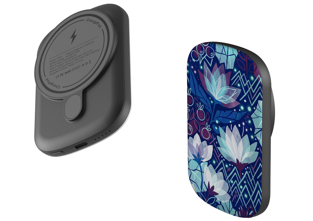 Frozen Lake Petals by Aino Kallio — MagSafe CHARGEPOD — Finnaij