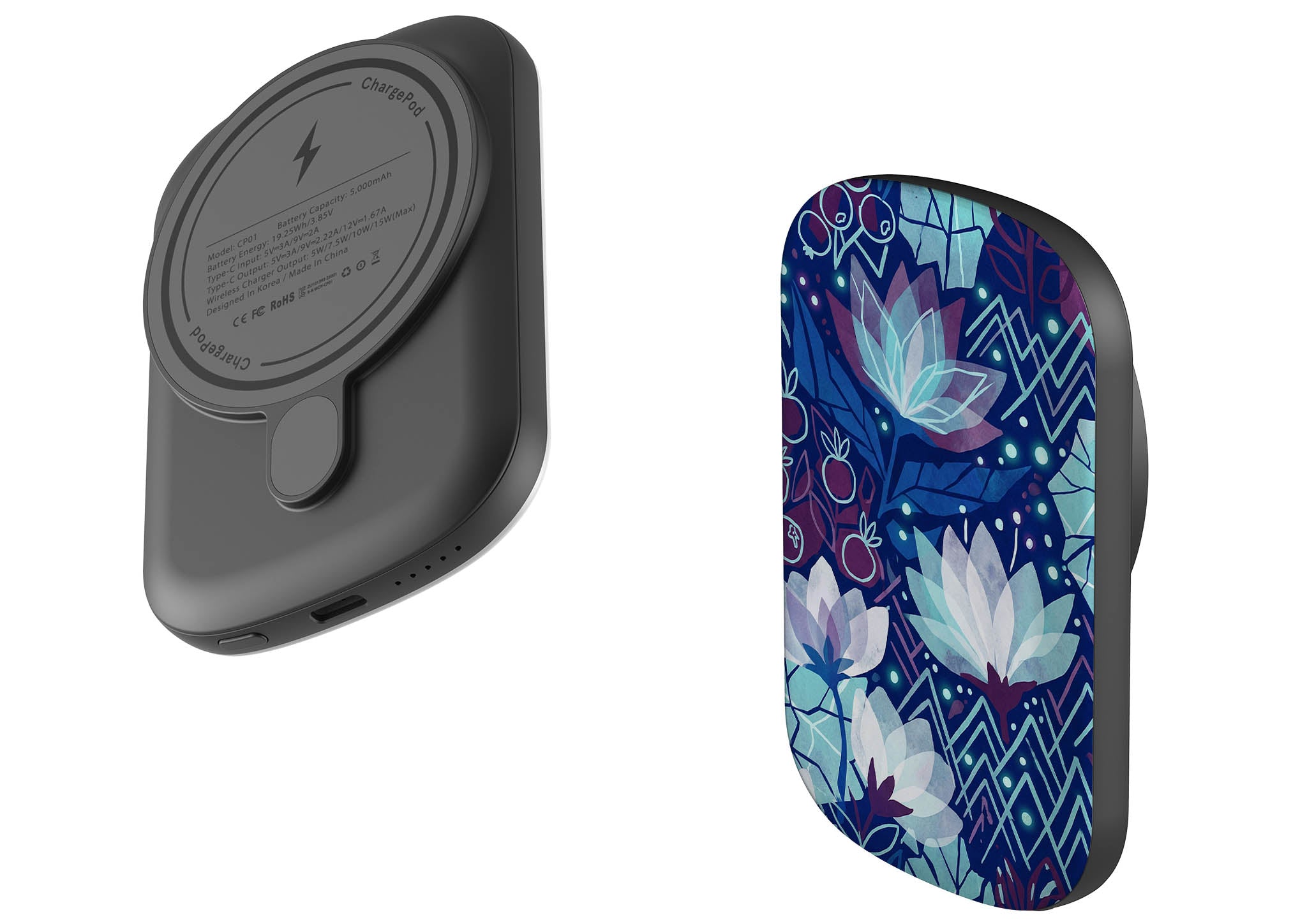 Frozen Lake Petals by Aino Kallio — MagSafe CHARGEPOD — Finnaij