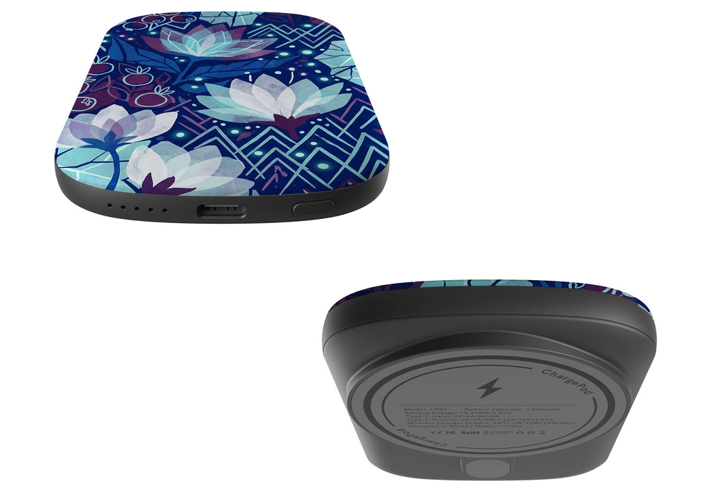 Frozen Lake Petals by Aino Kallio — MagSafe CHARGEPOD — Finnaij