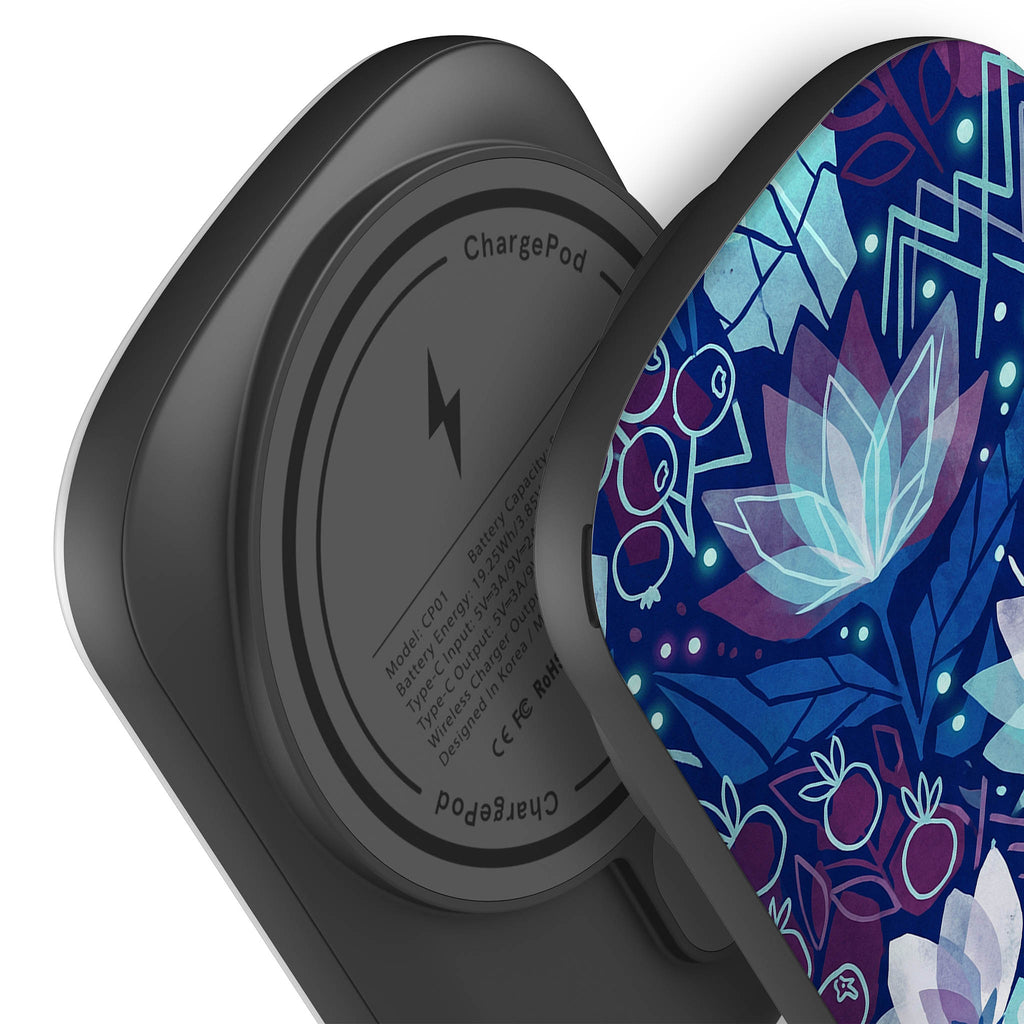 Frozen Lake Petals by Aino Kallio — MagSafe CHARGEPOD — Finnaij