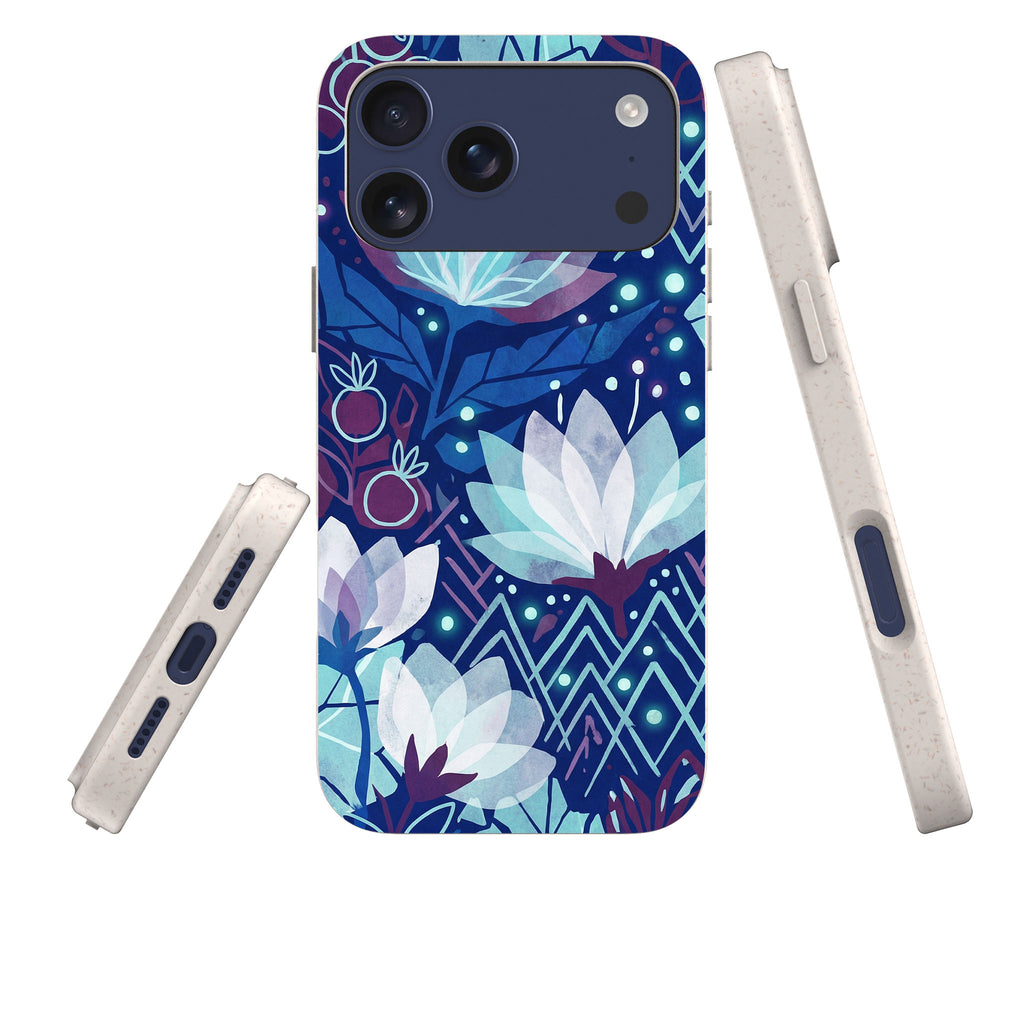 Frozen Lake Petals by Aino Kallio — iPhone Bio-degradable Case — Three Quarter — Finnaij