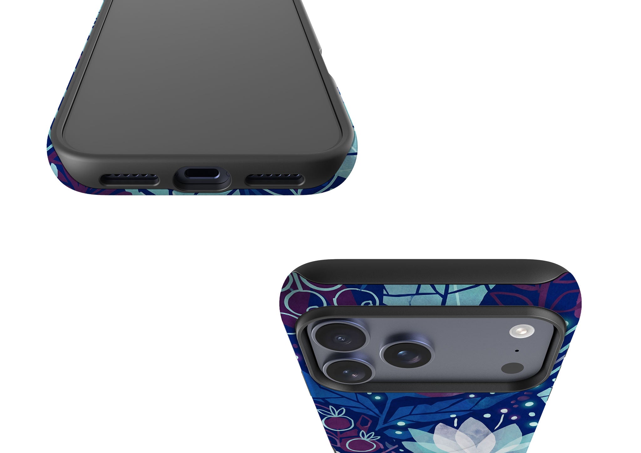 Frozen Lake Petals by Aino Kallio — Magsafe Tough Case for iPhone — Finnaij