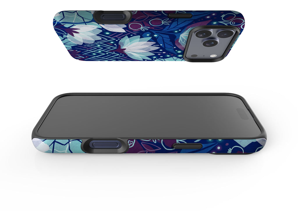 Frozen Lake Petals by Aino Kallio — Magsafe Tough Case for iPhone — Finnaij