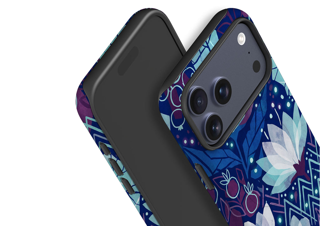 Frozen Lake Petals by Aino Kallio — Magsafe Tough Case for iPhone — Finnaij