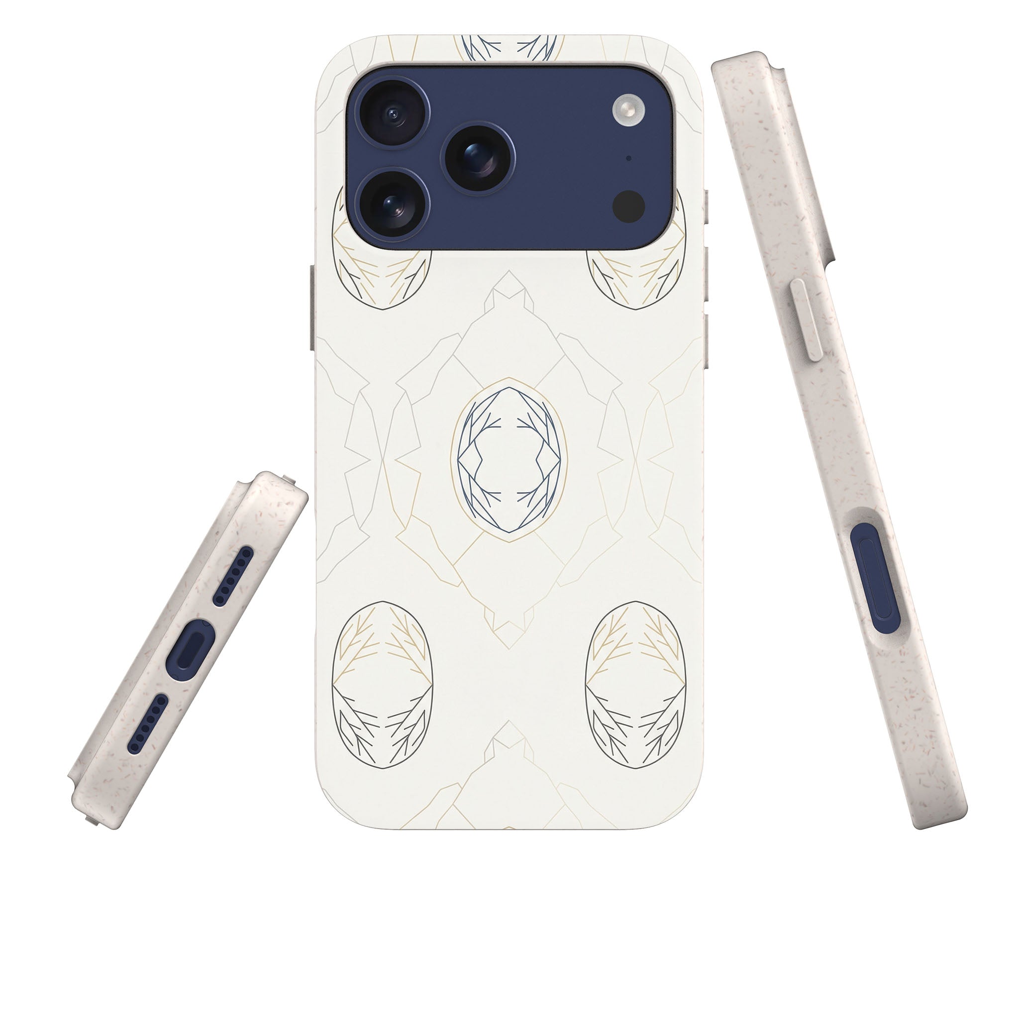 Frozen Lake Silence by Elsi Vaarala — iPhone Bio-degradable Case — Three Quarter — Finnaij