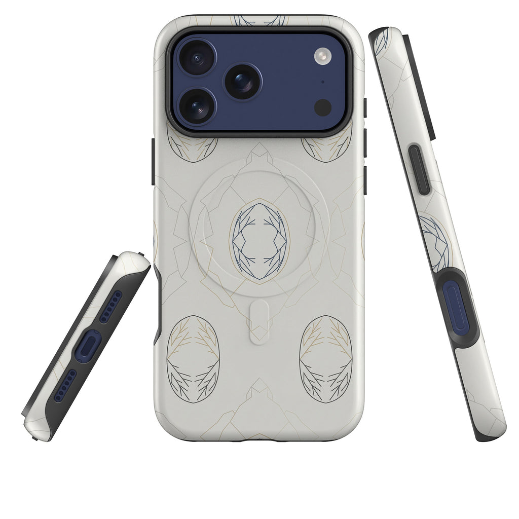Frozen Lake Silence by Elsi Vaarala — Magsafe Tough Case for iPhone — Three Quarter — Finnaij