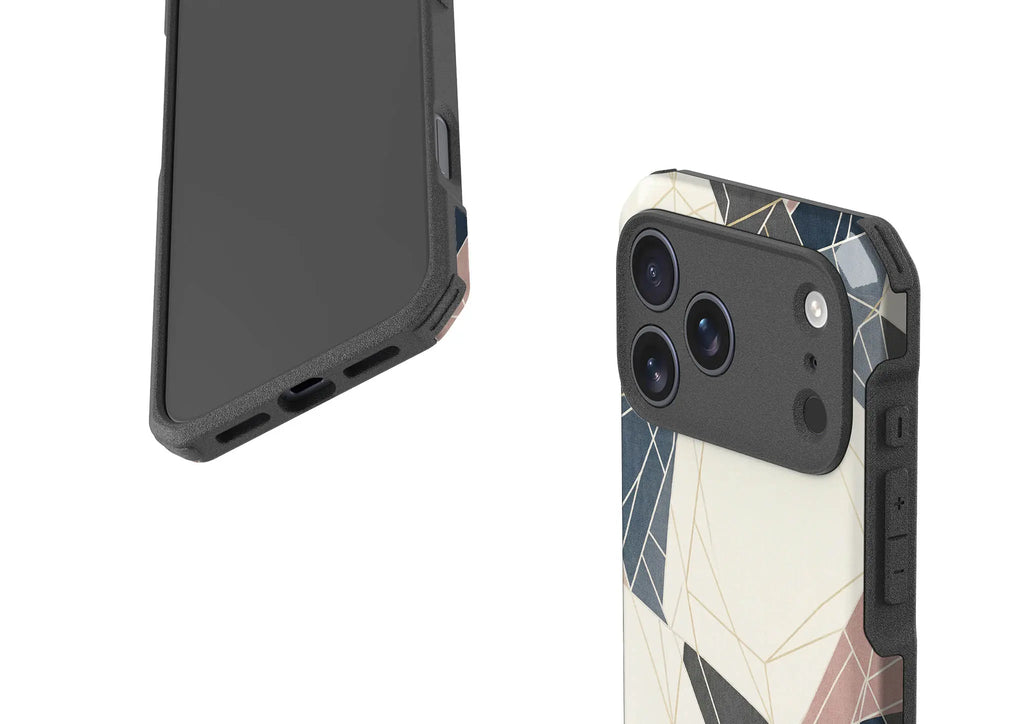 Frozen Lake Geometry by Elsi Vaarala — Impact Armour MagSafe Case for iPhone — Finnaij