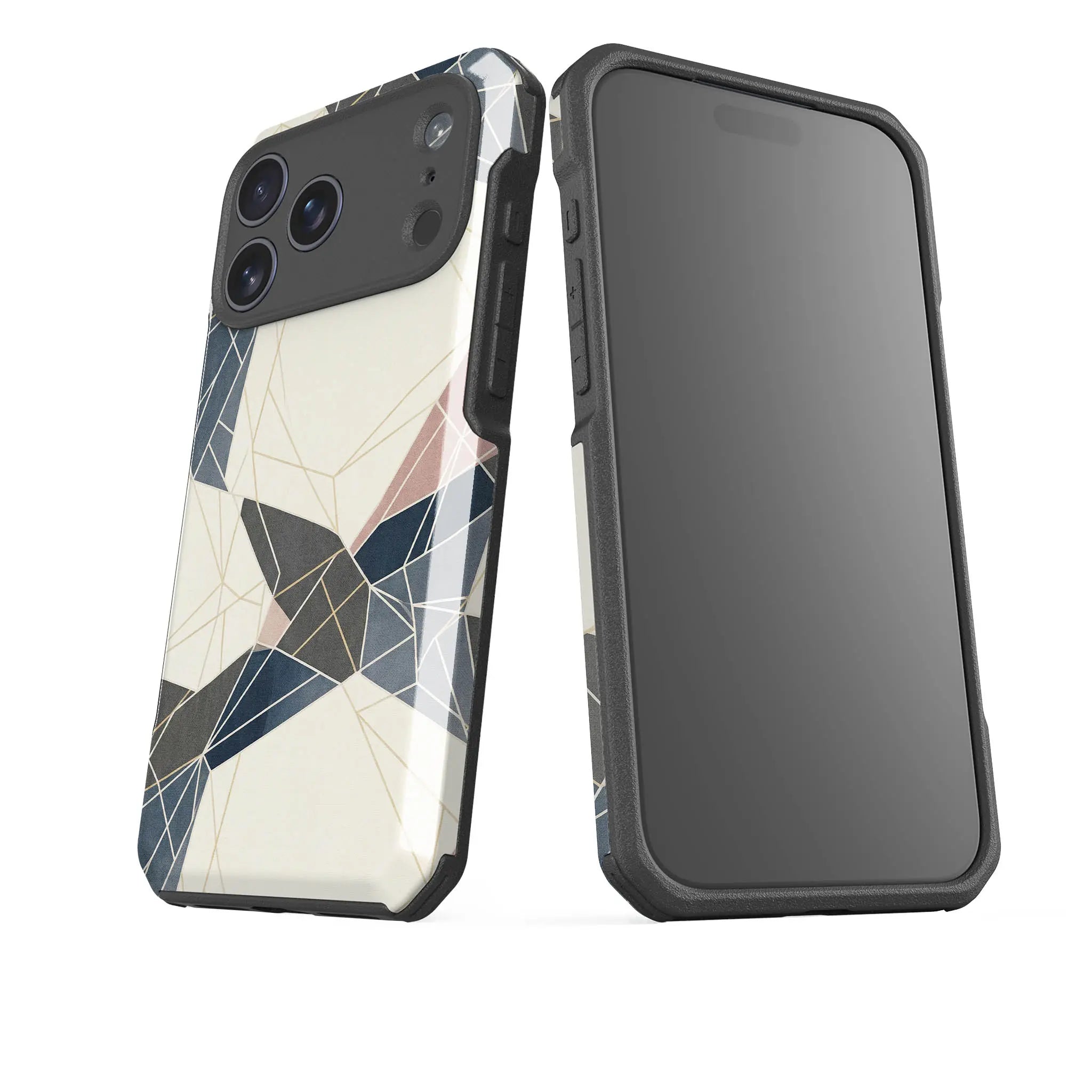 Frozen Lake Geometry by Elsi Vaarala — Impact Armour MagSafe Case for iPhone — Finnaij