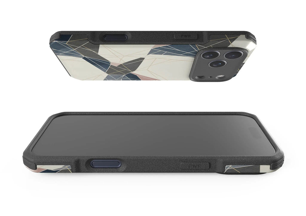 Frozen Lake Geometry by Elsi Vaarala — Impact Armour MagSafe Case for iPhone — Finnaij