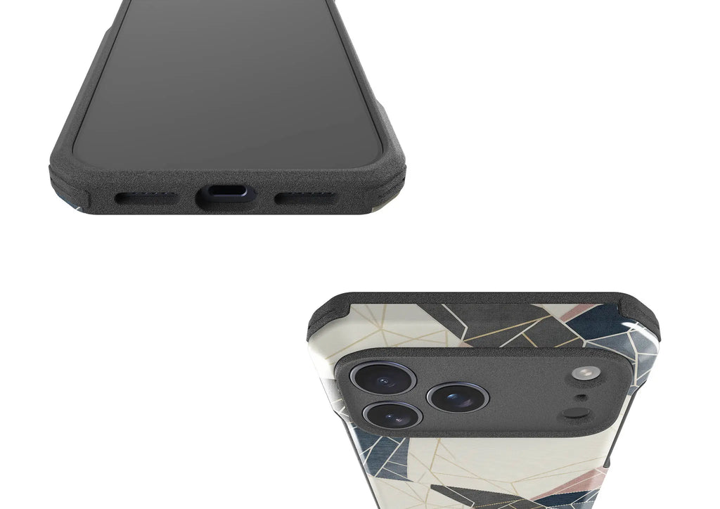 Frozen Lake Geometry by Elsi Vaarala — Impact Armour MagSafe Case for iPhone — Finnaij