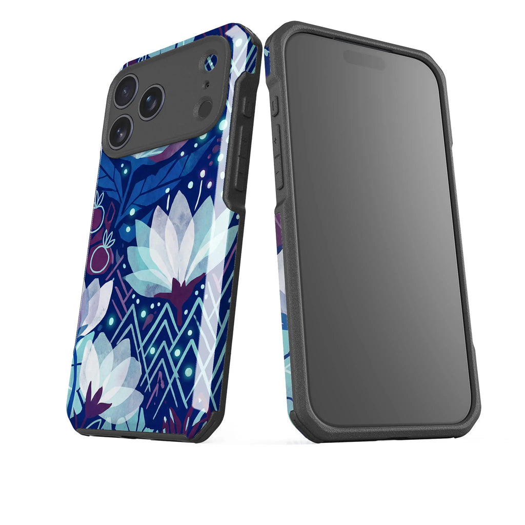 Frozen Lake Petals by Aino Kallio — Impact Armour MagSafe Case for iPhone — Finnaij