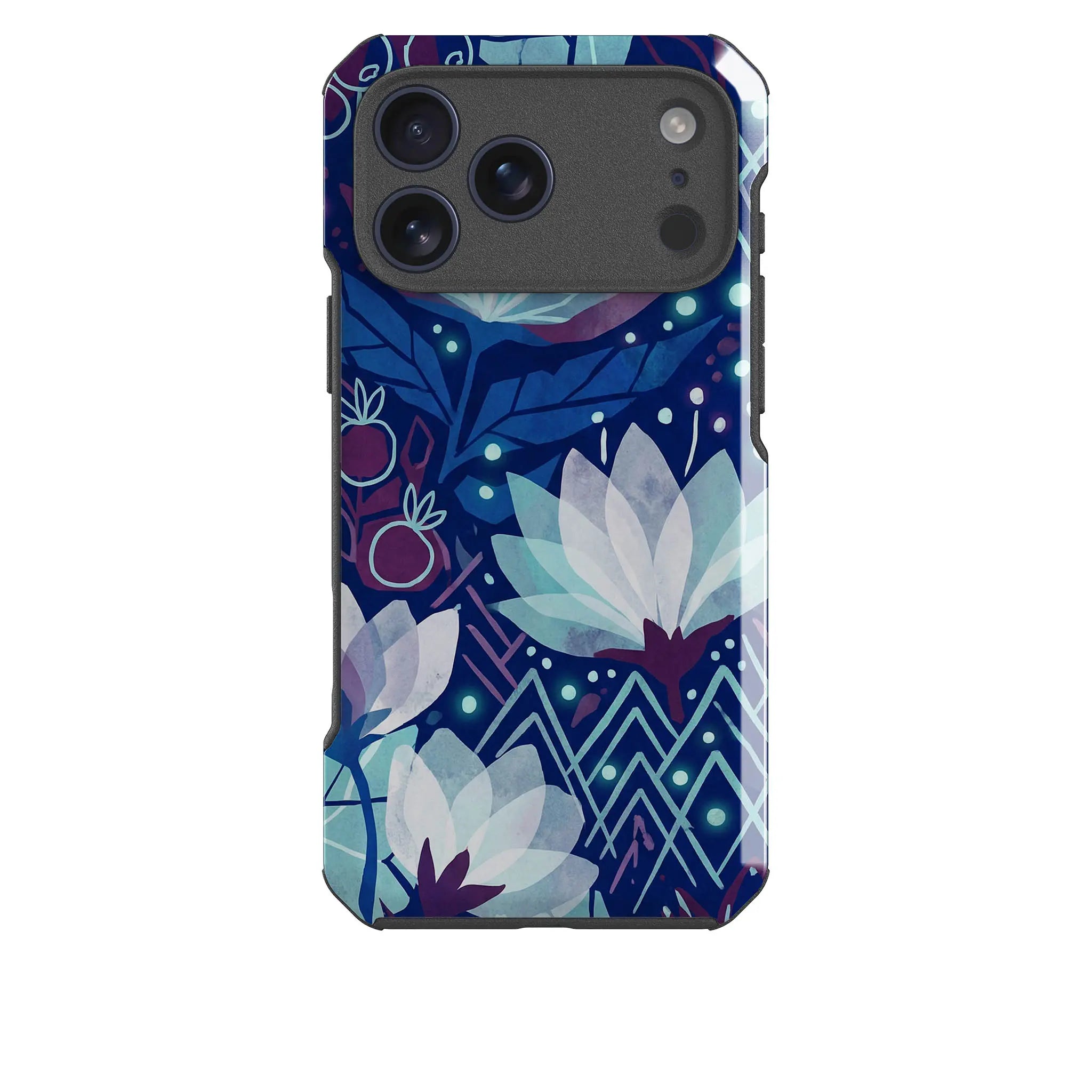 Frozen Lake Petals by Aino Kallio — Impact Armour MagSafe Case for iPhone — Finnaij