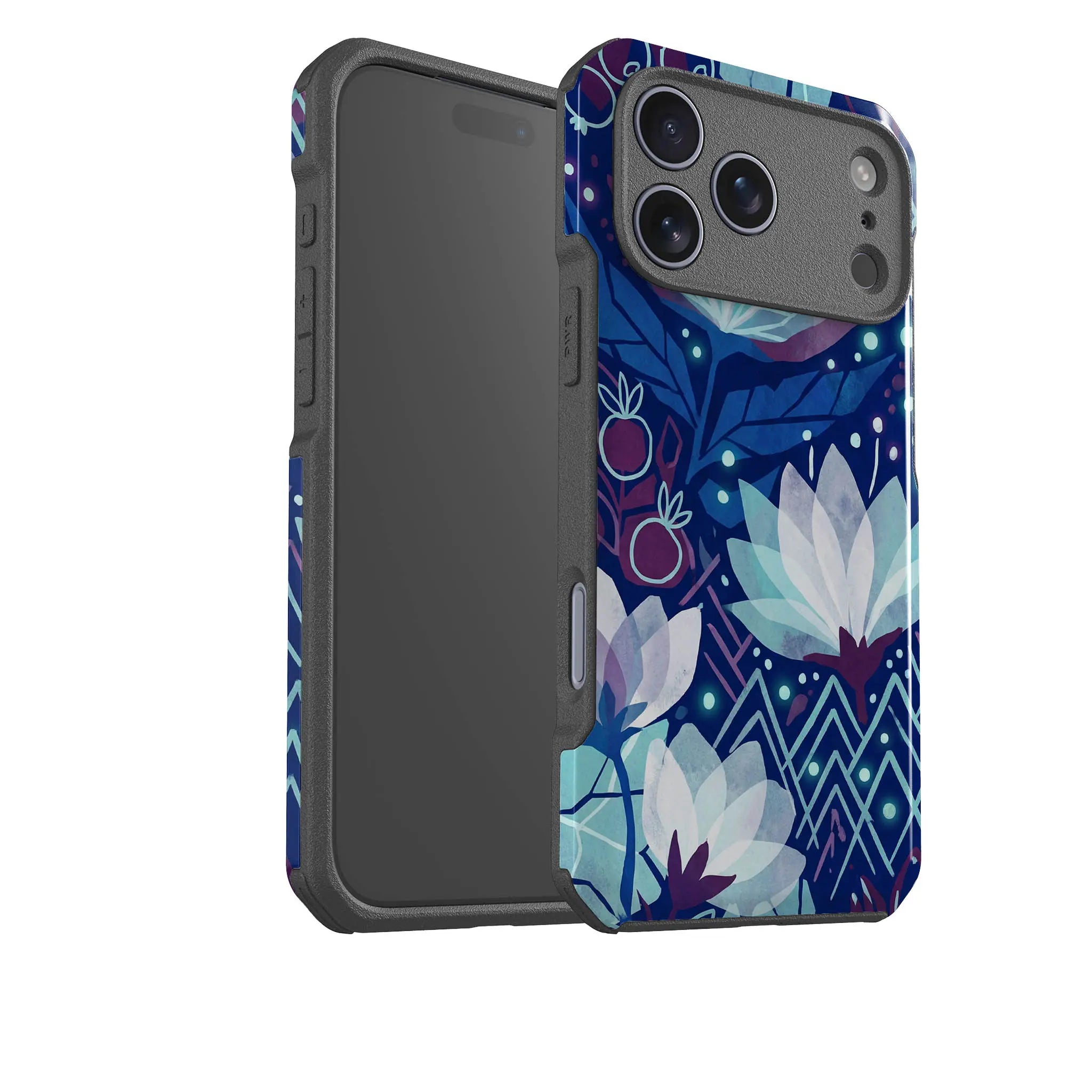 Frozen Lake Petals by Aino Kallio — Impact Armour MagSafe Case for iPhone — Finnaij