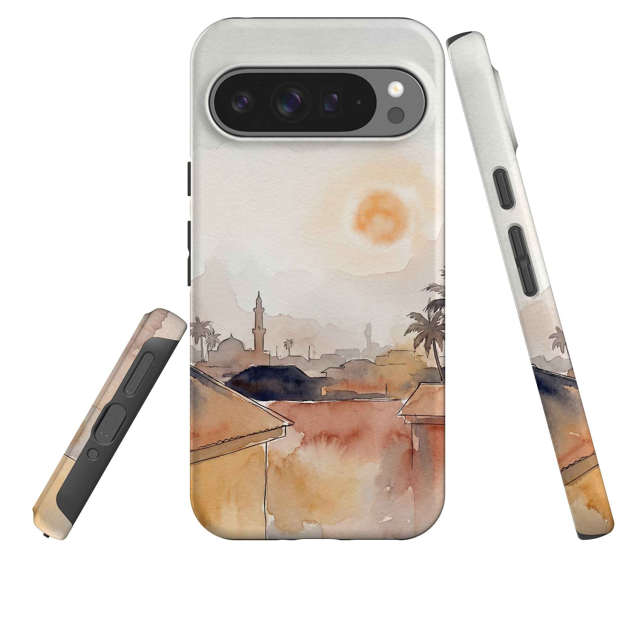 Harmattan Sky by Tobi Akinyemi — Tough Case for Google Pixel — Three Quarter — Finnaij