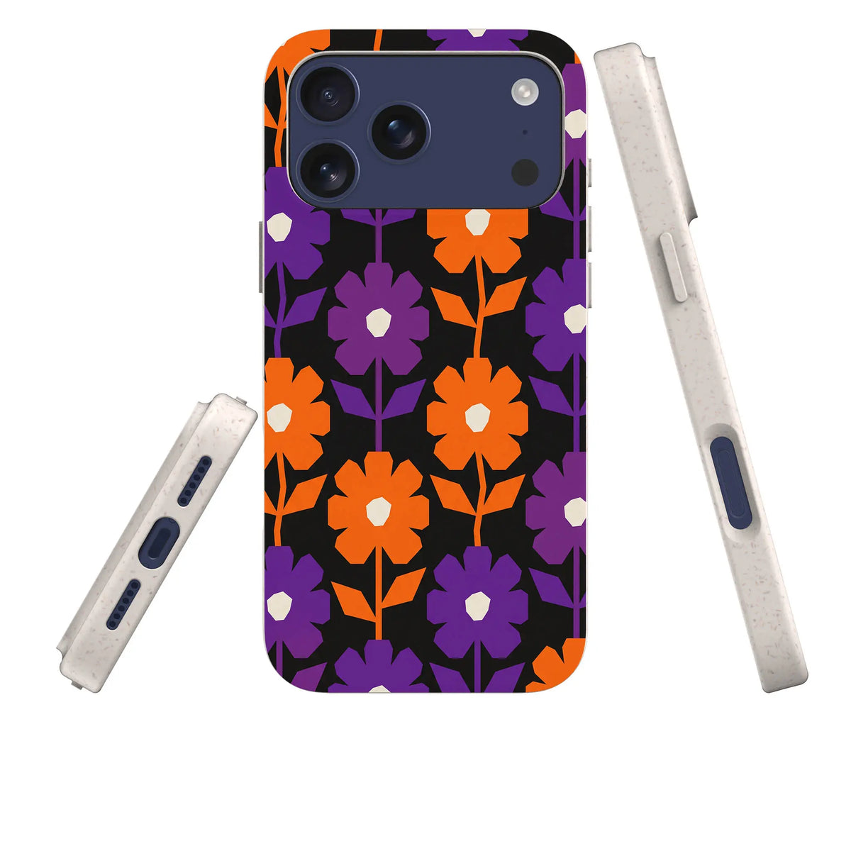 Haunted Bloom — iPhone Bio-degradable Case — Three Quarter — Finnaij