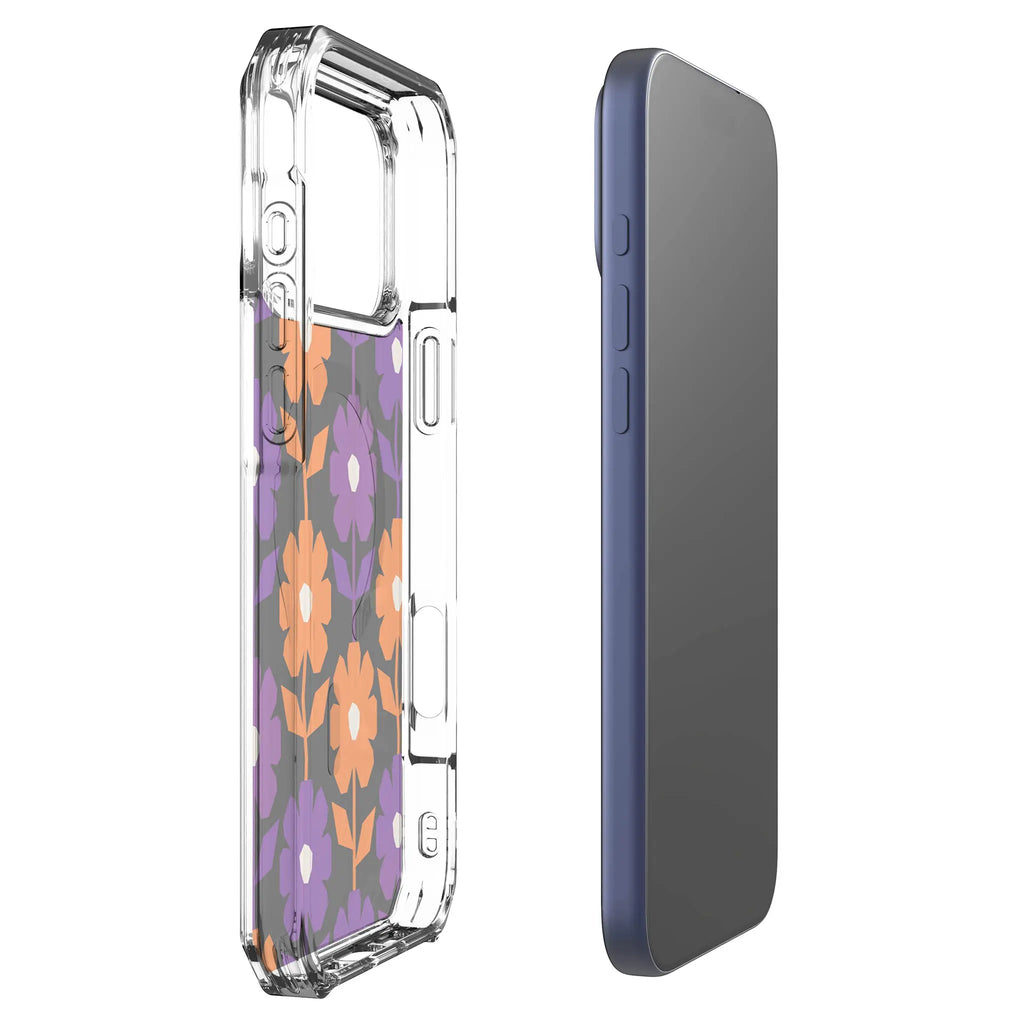 Haunted Bloom — Magsafe Clear Impact Case for iPhone — Finnaij
