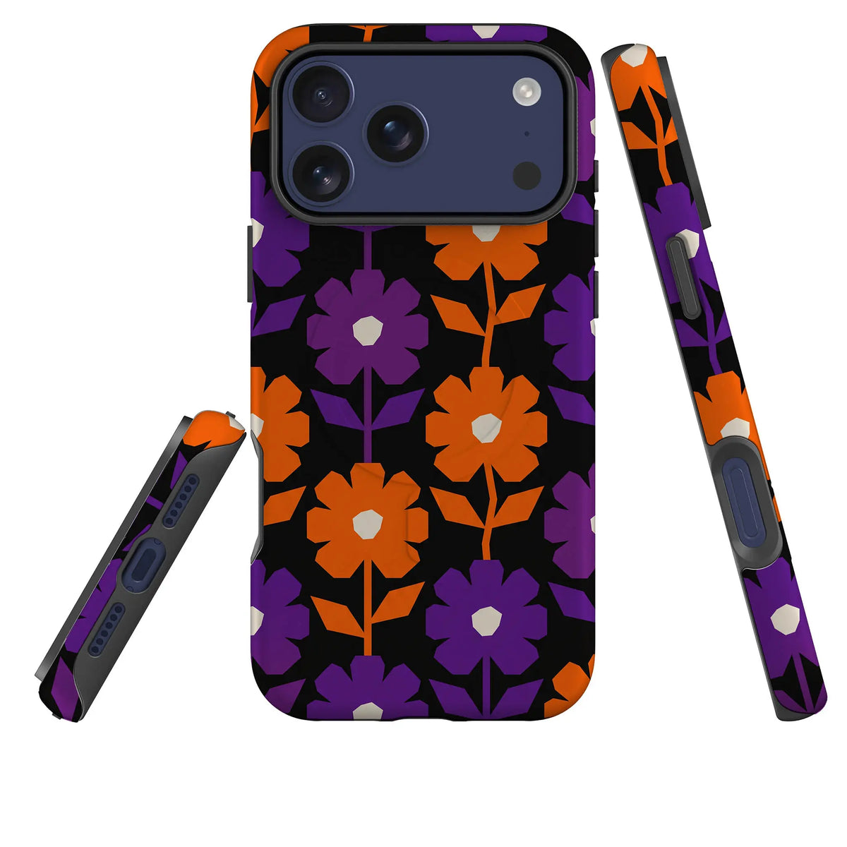 Haunted Bloom — MagSafe Tough Case for iPhone — Three Quarter — Finnaij