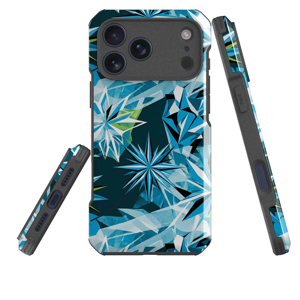 Ice Star Impact by Salla Niemi — Impact Armour MagSafe Case for iPhone — Three Quarter — Finnaij