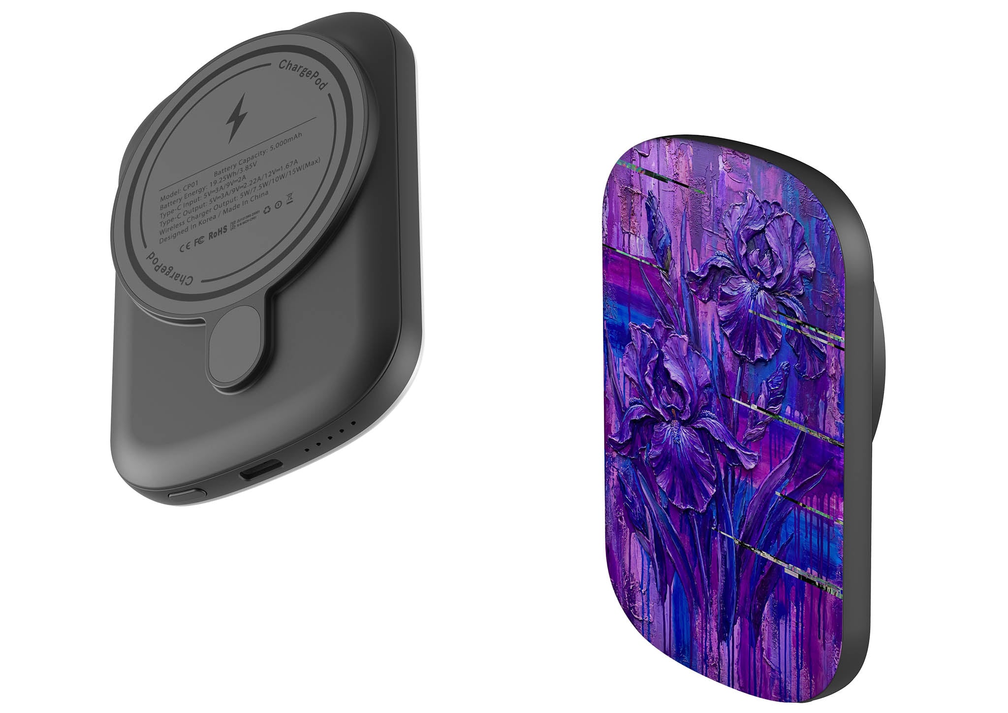 Iris Flowers by Frida Lövström — MagSafe CHARGEPOD — Finnaij