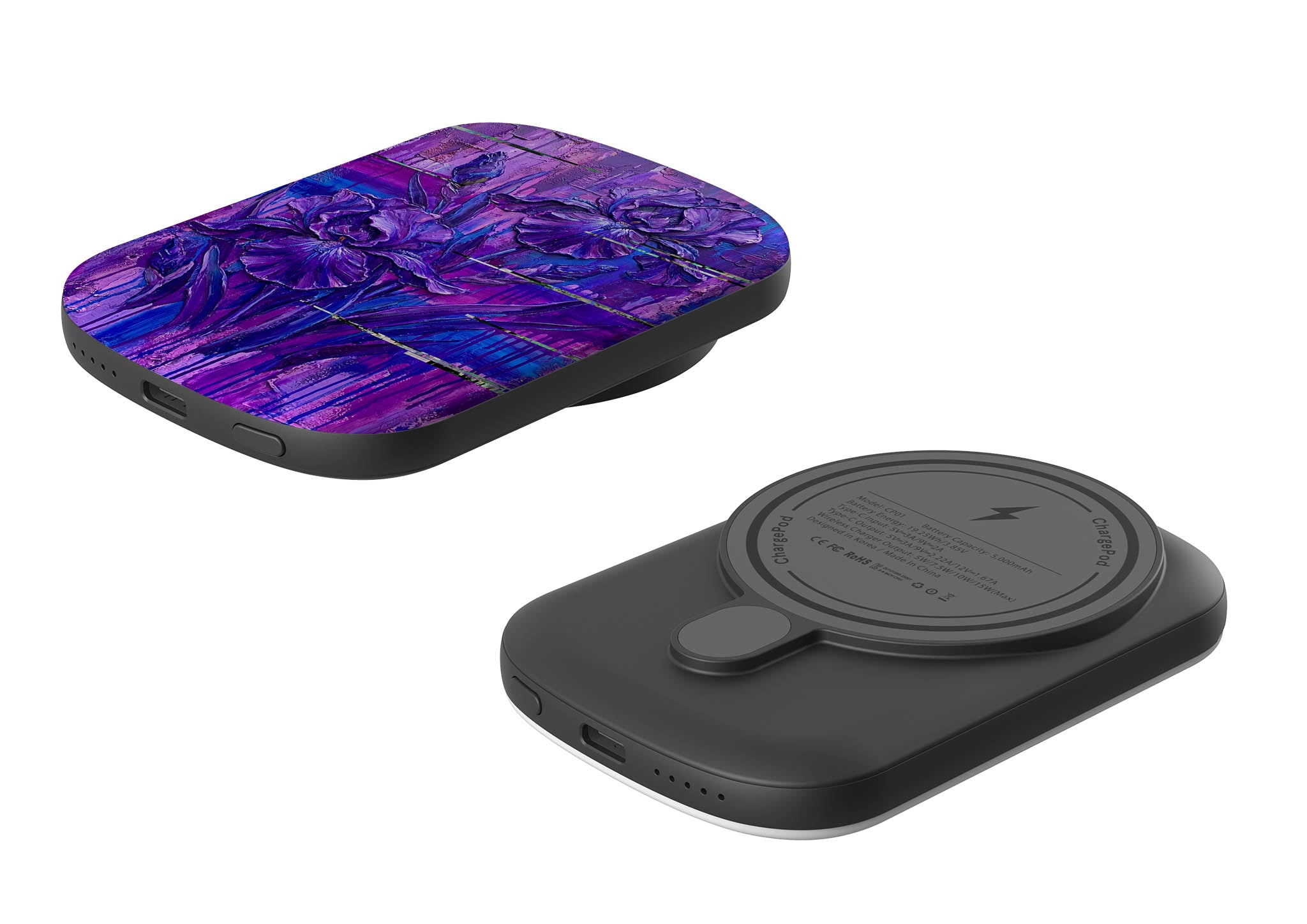 Iris Flowers by Frida Lövström — MagSafe CHARGEPOD — Finnaij