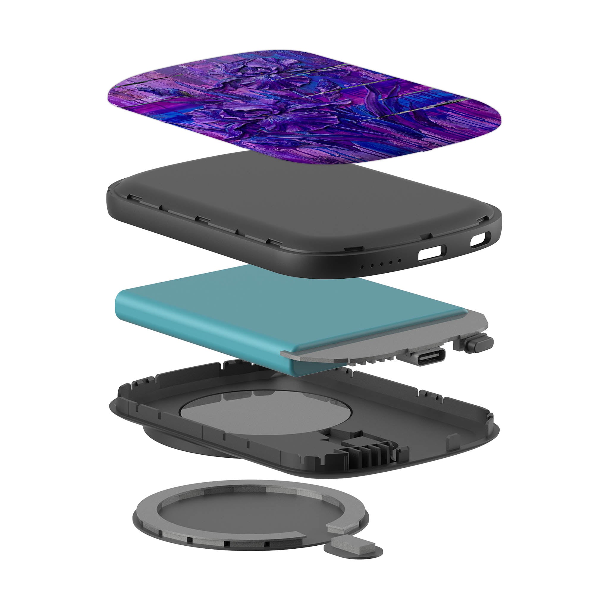 Iris Flowers by Frida Lövström — MagSafe CHARGEPOD — Finnaij