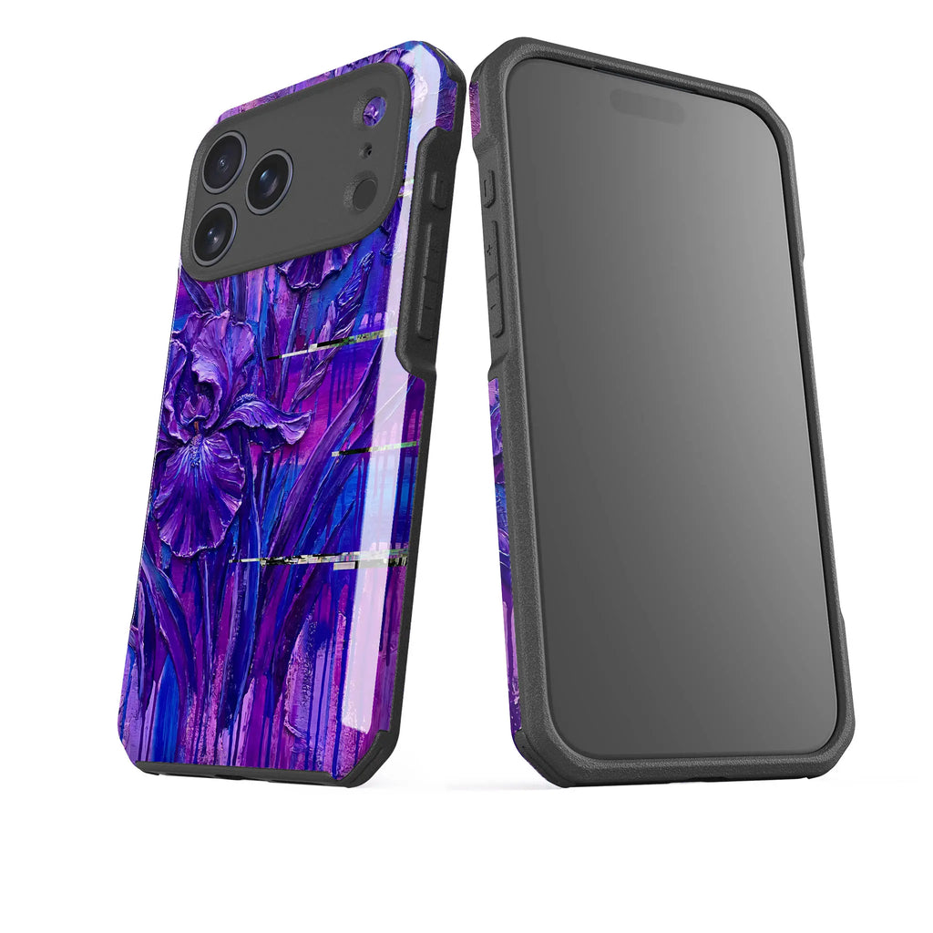 Iris Flowers by Frida Lövström — Impact Armour MagSafe Case for iPhone — Finnaij