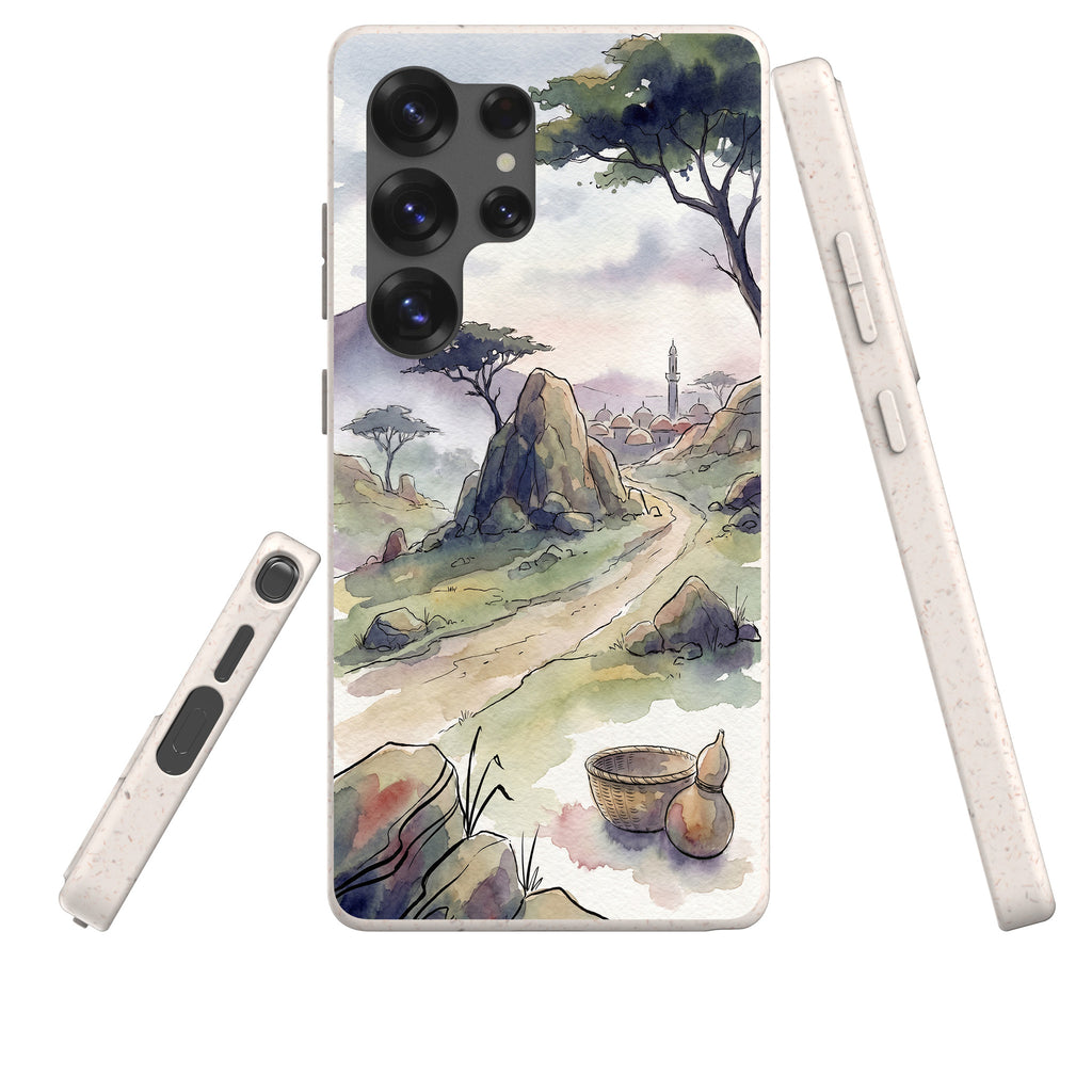 Jos Plateau Cool Light by Tobi Akinyemi — Galaxy Bio-degradable Case for Samsung Galaxy — Three Quarter — Finnaij