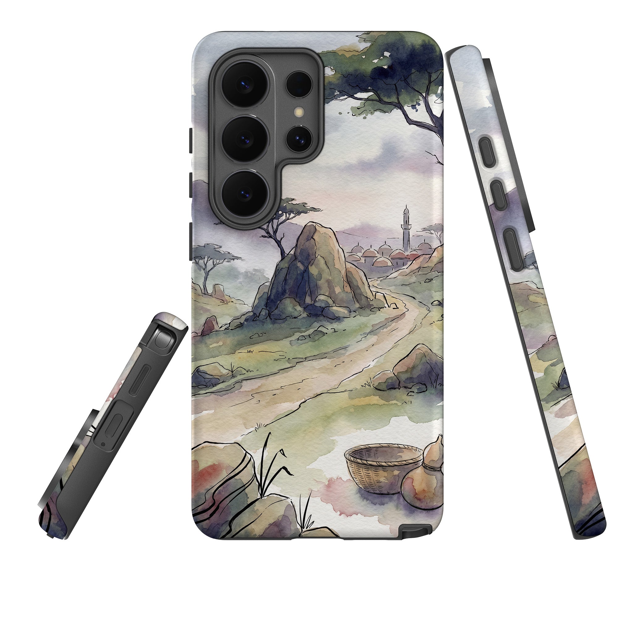 Jos Plateau Cool Light by Tobi Akinyemi — Tough Case for Samsung Galaxy — Three Quarter — Finnaij