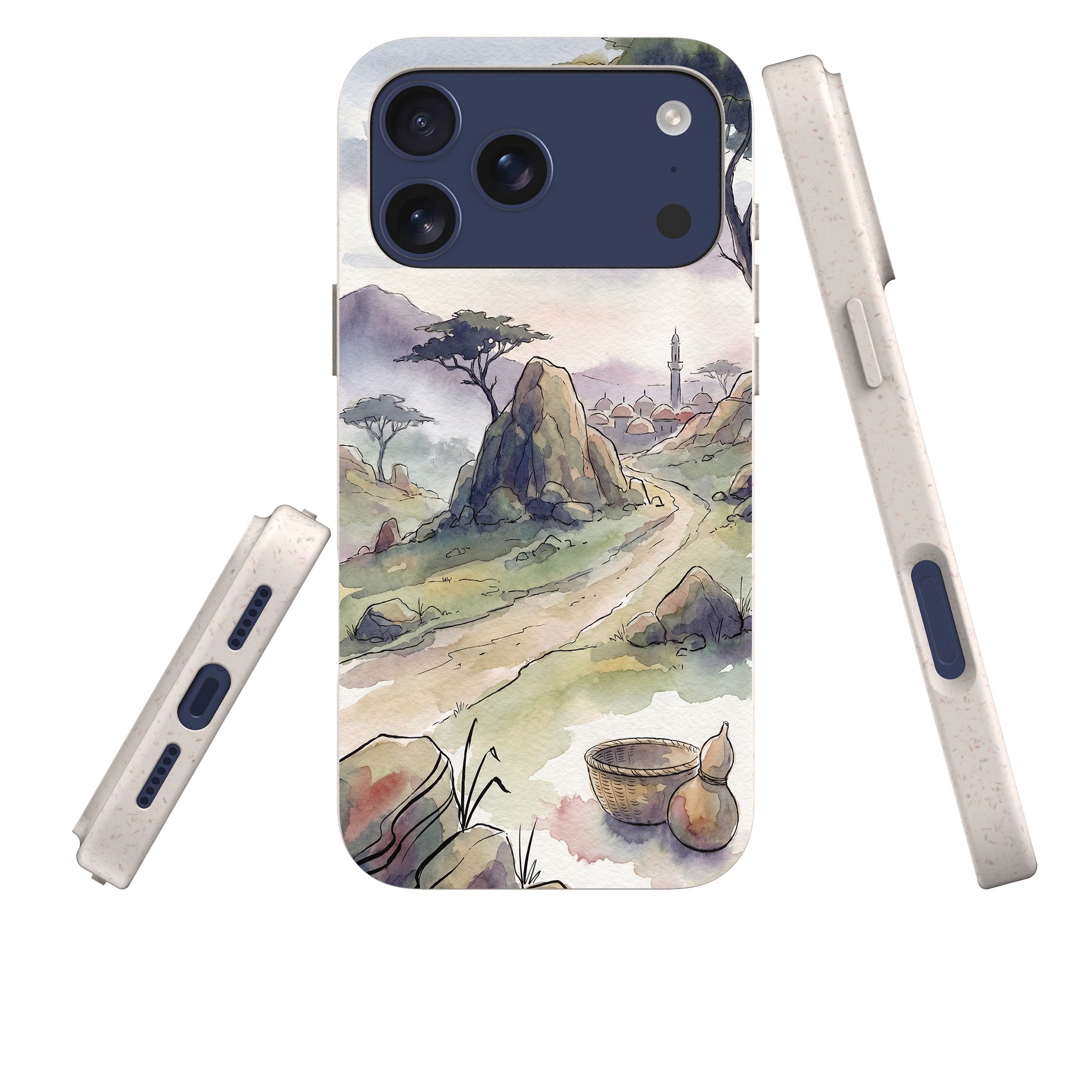 Jos Plateau Cool Light by Tobi Akinyemi — iPhone Bio-degradable Case — Three Quarter — Finnaij