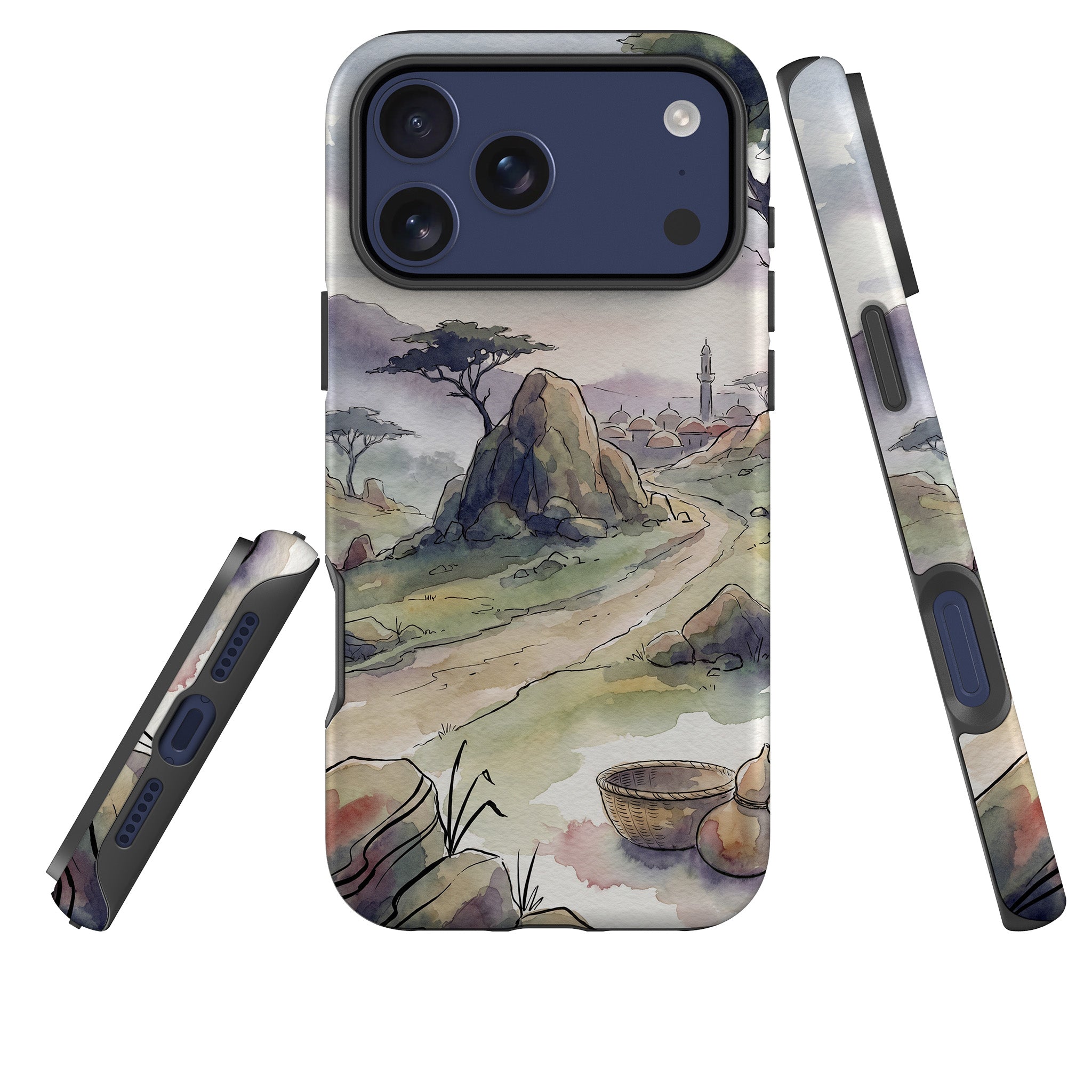 Jos Plateau Cool Light by Tobi Akinyemi — Tough Case for iPhone — Three Quarter — Finnaij