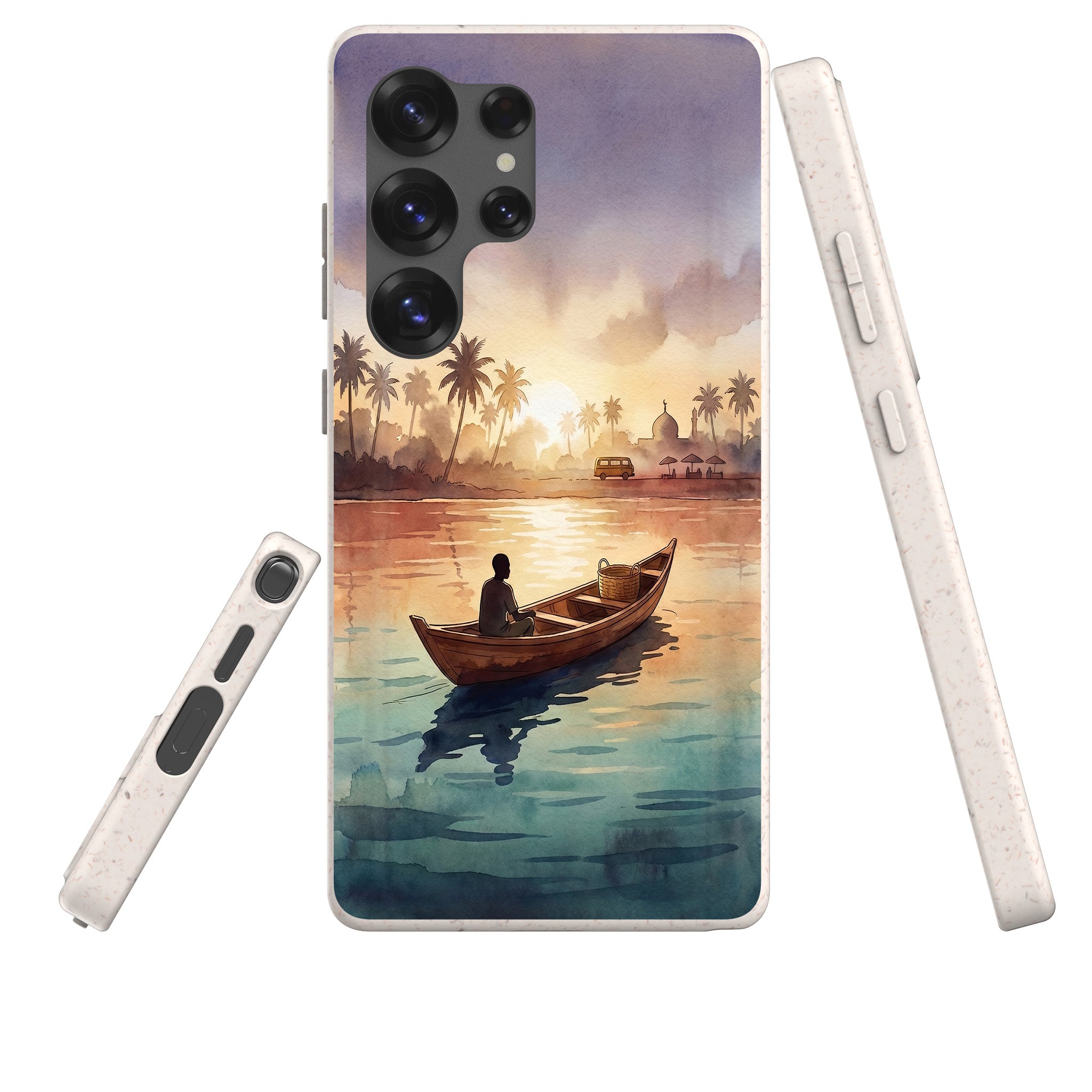 Lagoon Morning by Tobi Akinyemi — Galaxy Bio-degradable Case for Samsung Galaxy — Three Quarter — Finnaij