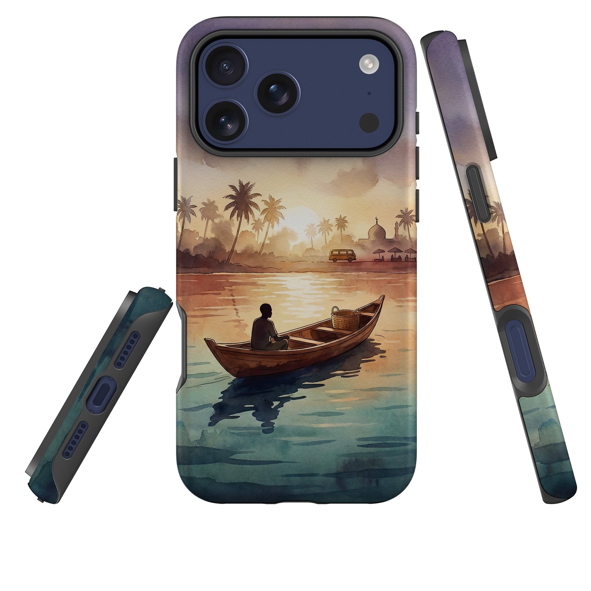 Lagoon Morning by Tobi Akinyemi — Tough Case for iPhone — Three Quarter — Finnaij