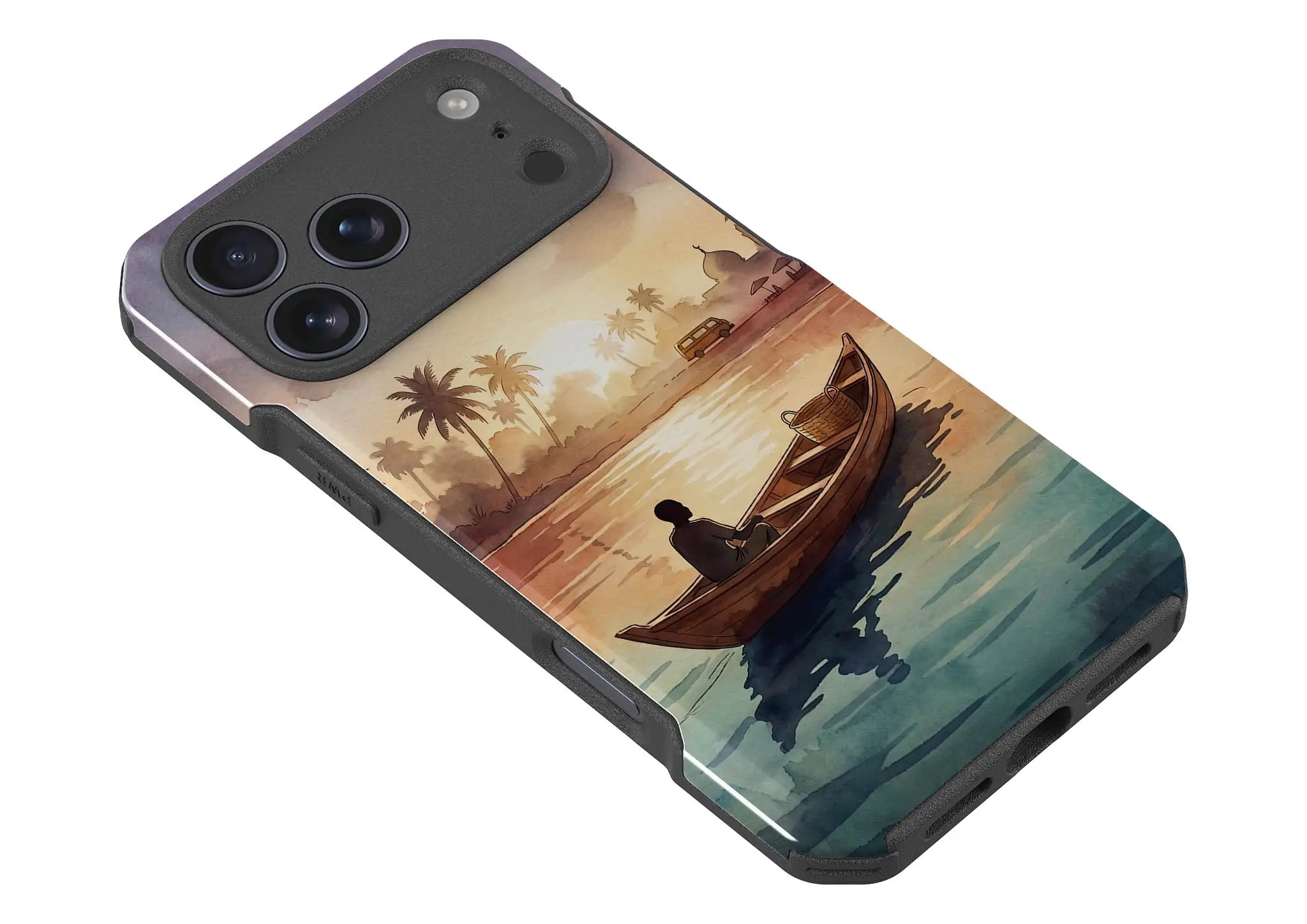 Lagoon Morning by Tobi Akinyemi — Impact Armour MagSafe Case for iPhone — Finnaij