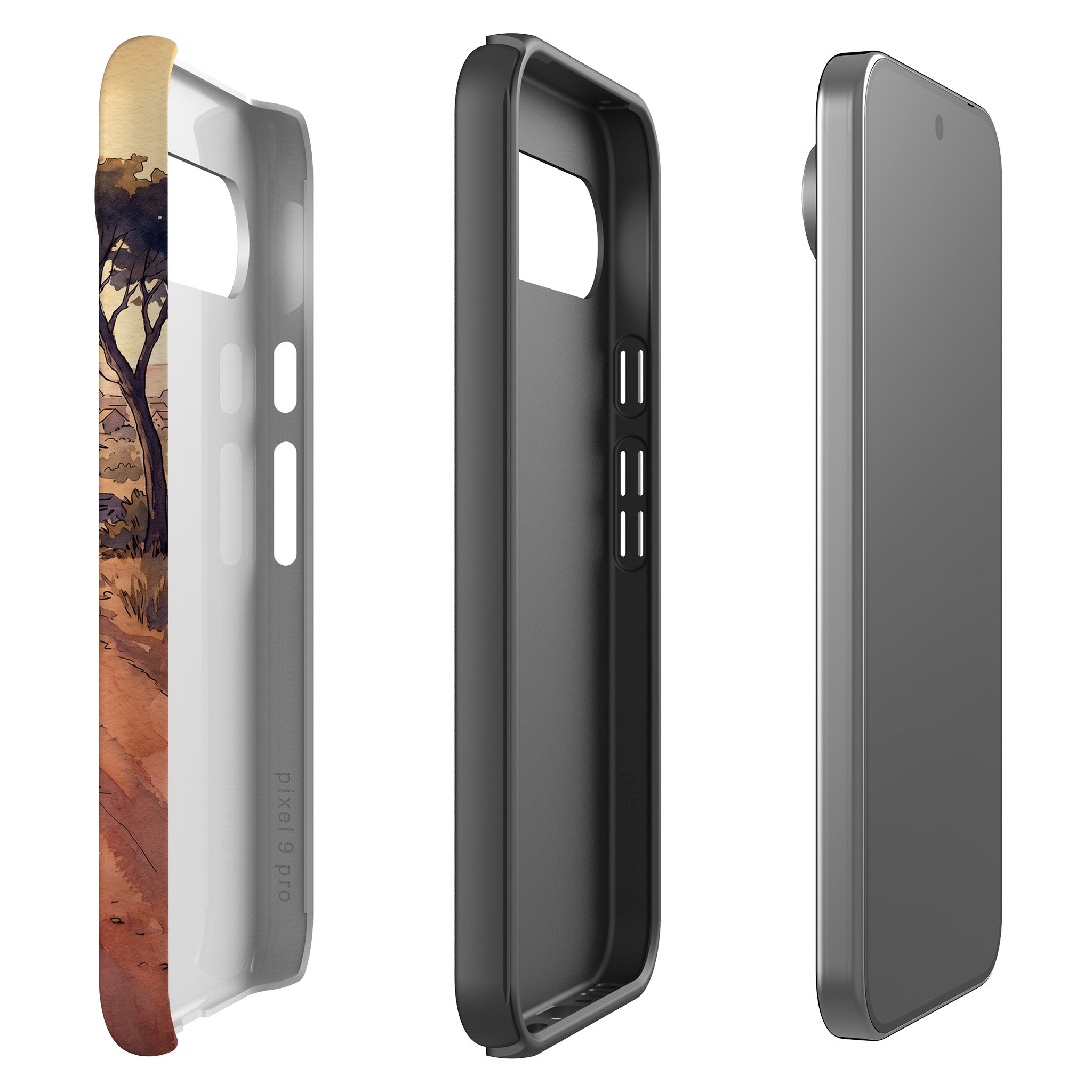 Laterite Road Golden Hour by Tobi Akinyemi — Tough Case for Google Pixel — Finnaij