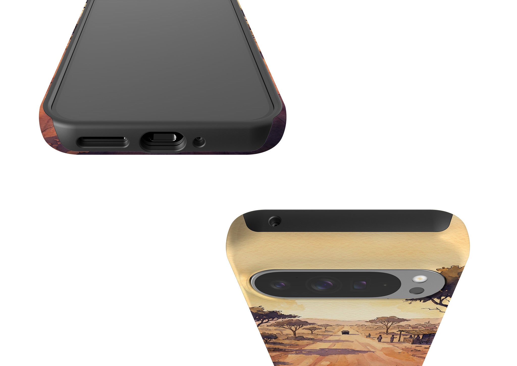 Laterite Road Golden Hour by Tobi Akinyemi — Tough Case for Google Pixel — Finnaij
