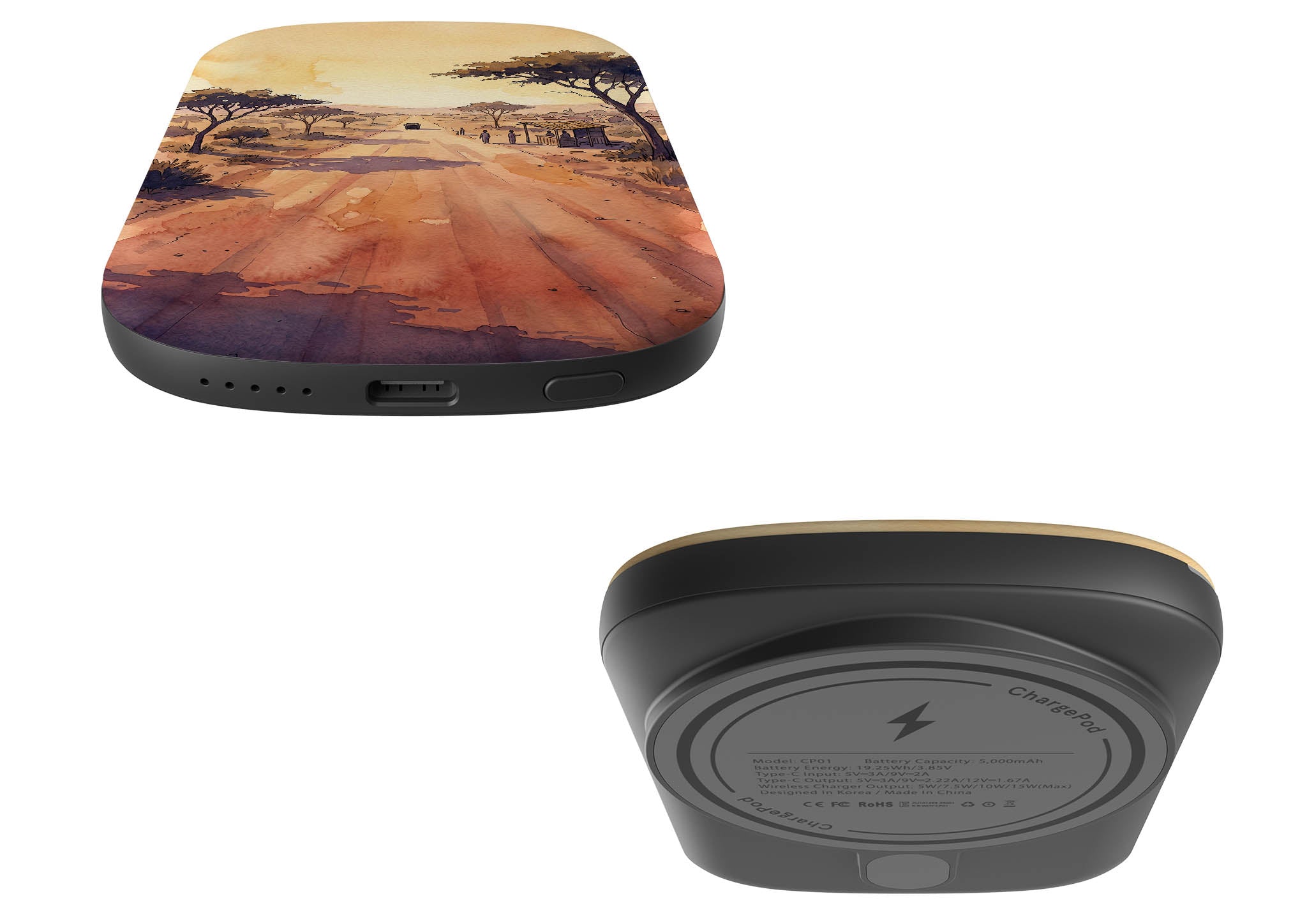 Laterite Road Golden Hour by Tobi Akinyemi — MagSafe CHARGEPOD — Finnaij
