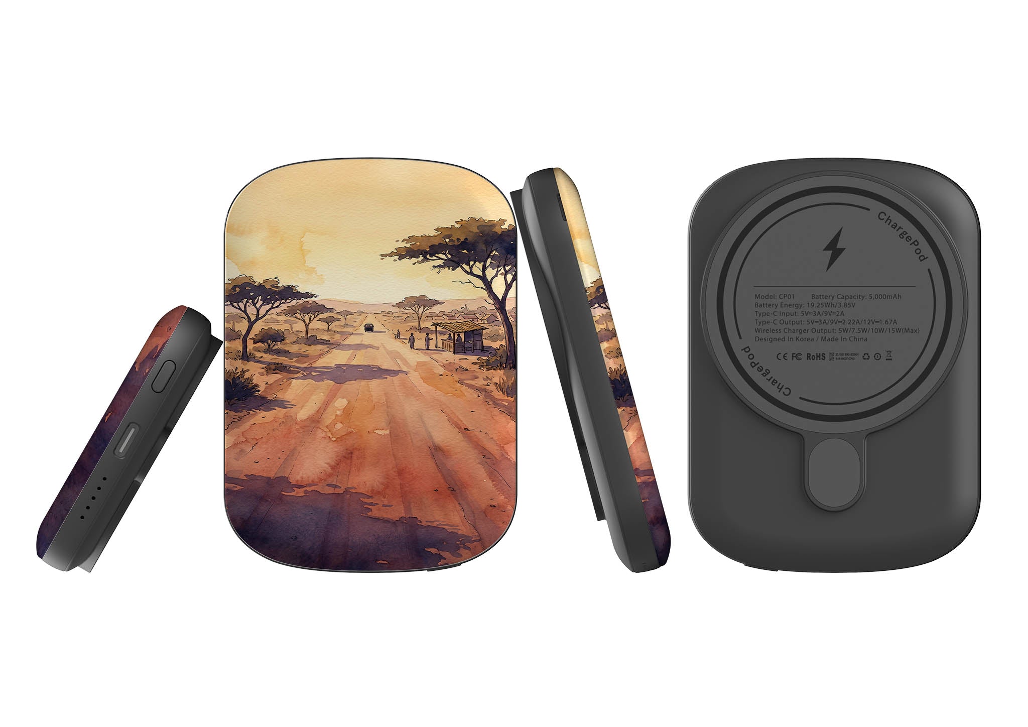 Laterite Road Golden Hour by Tobi Akinyemi — MagSafe CHARGEPOD — Finnaij