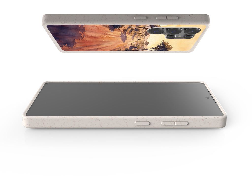 Laterite Road Golden Hour by Tobi Akinyemi — Galaxy Bio-degradable Case for Samsung Galaxy — Finnaij