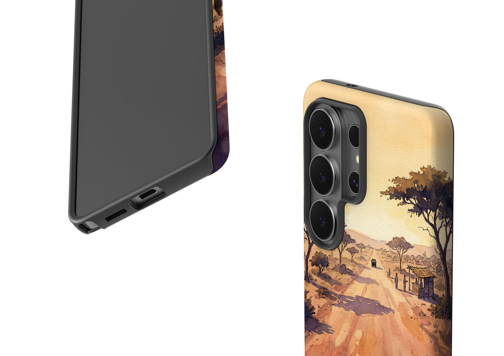 Laterite Road Golden Hour by Tobi Akinyemi — Tough Case for Samsung Galaxy — Finnaij