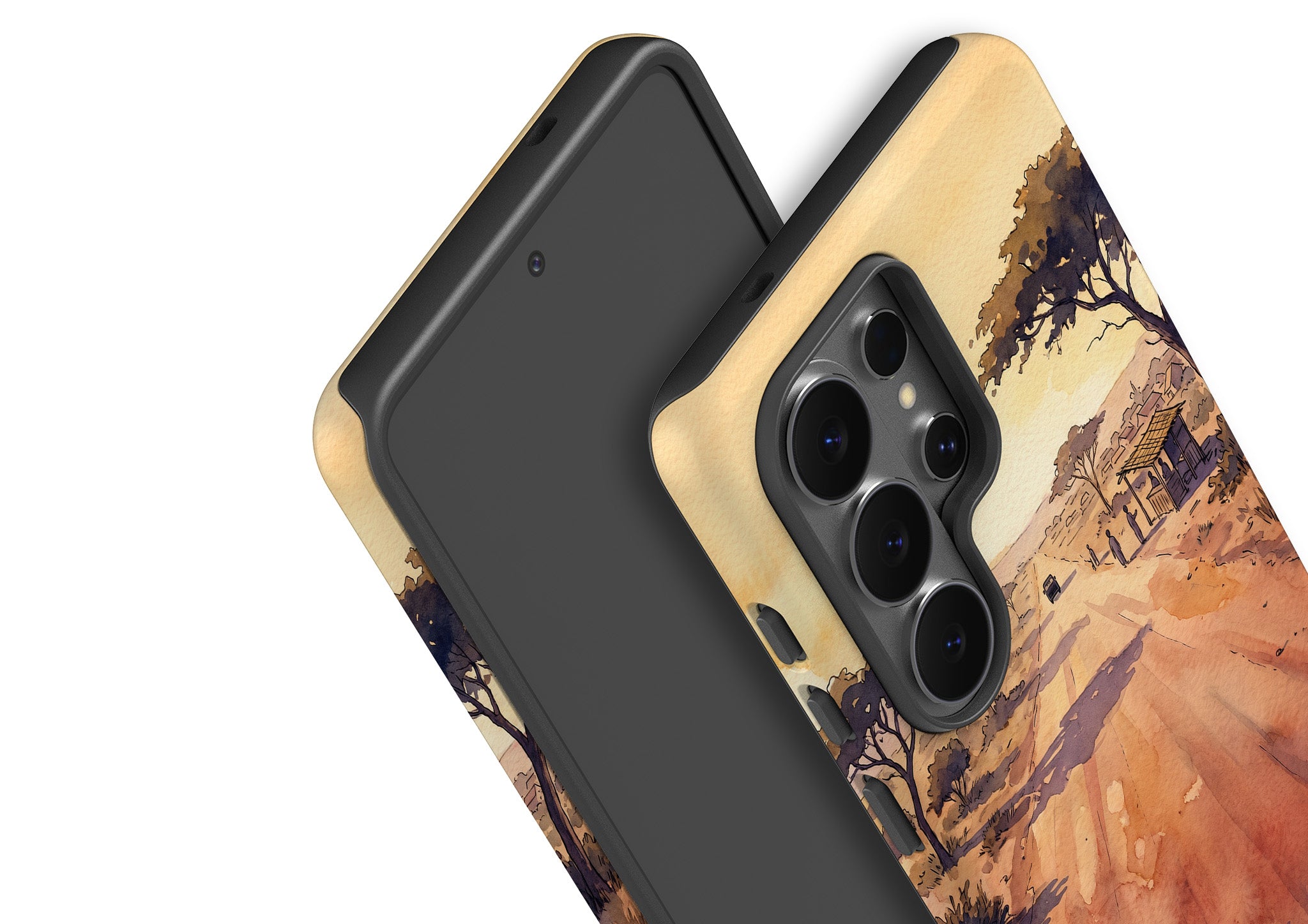 Laterite Road Golden Hour by Tobi Akinyemi — Tough Case for Samsung Galaxy — Finnaij
