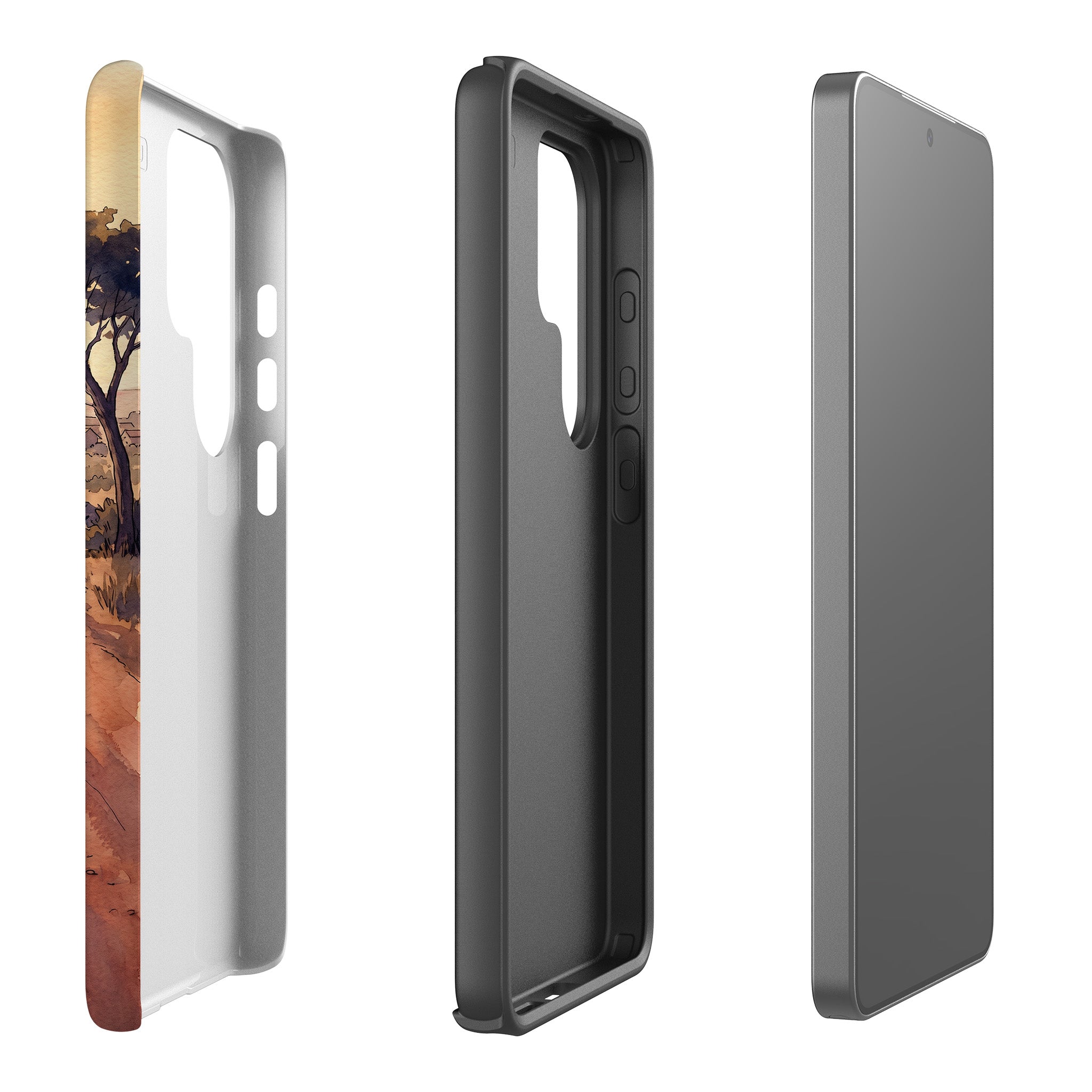 Laterite Road Golden Hour by Tobi Akinyemi — Tough Case for Samsung Galaxy — Finnaij