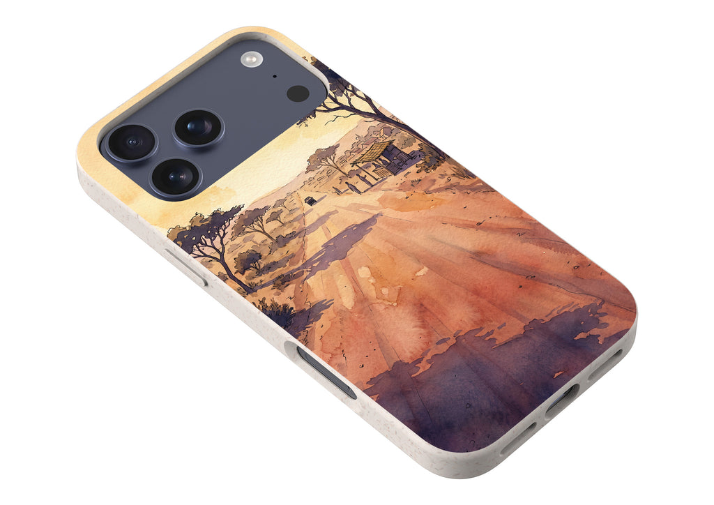 Laterite Road Golden Hour by Tobi Akinyemi — iPhone Bio-degradable Case — Finnaij