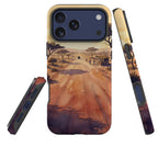 Laterite Road Golden Hour by Tobi Akinyemi — Tough Case for iPhone — Three Quarter — Finnaij