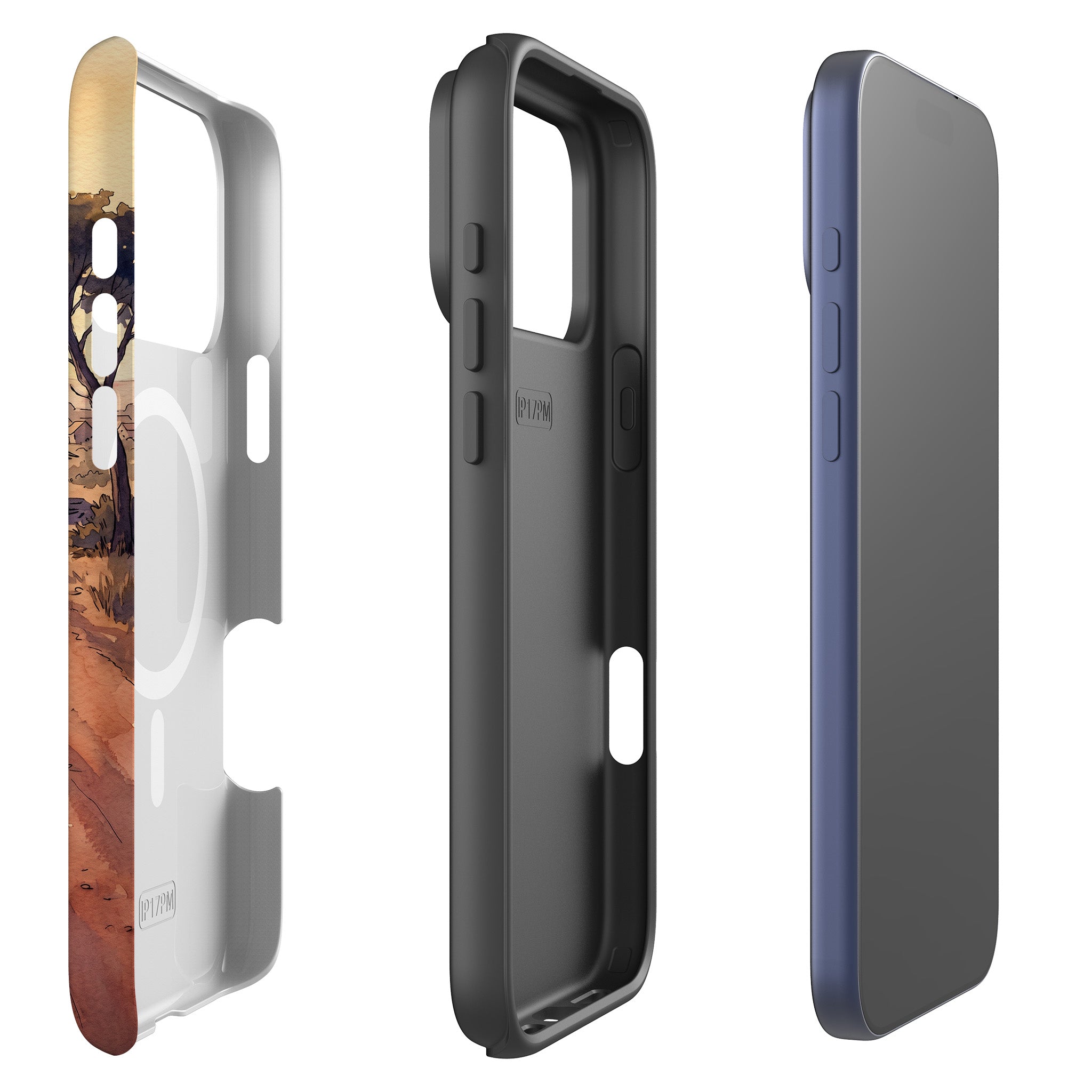 Laterite Road Golden Hour by Tobi Akinyemi — MagSafe Tough Case for iPhone — Finnaij