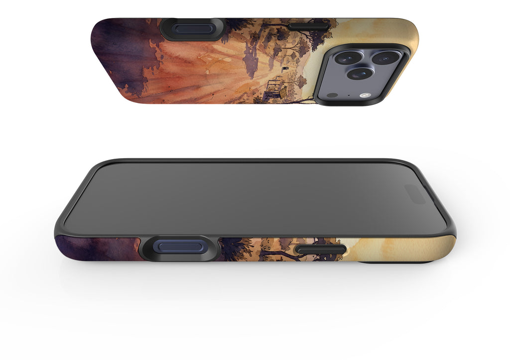 Laterite Road Golden Hour by Tobi Akinyemi — MagSafe Tough Case for iPhone — Finnaij