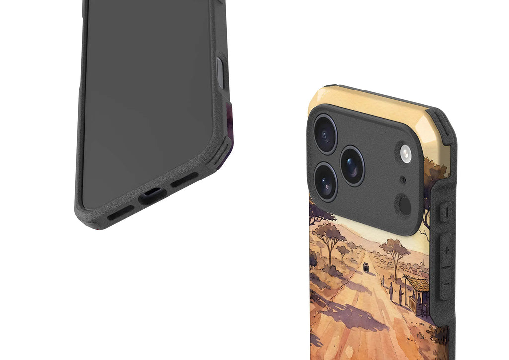 Laterite Road Golden Hour by Tobi Akinyemi — Impact Armour MagSafe Case for iPhone — Finnaij