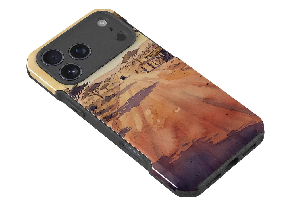 Laterite Road Golden Hour by Tobi Akinyemi — Impact Armour MagSafe Case for iPhone — Finnaij